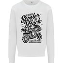 Scooter on the Beach MOD Kids Sweatshirt Jumper White