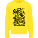 Scooter on the Beach MOD Kids Sweatshirt Jumper Yellow