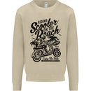 Scooter on the Beach MOD Mens Sweatshirt Jumper Sand