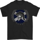 Scotland Bodybuilding Gym Training Scottish Mens T-Shirt 100% Cotton Black