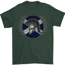 Scotland Bodybuilding Gym Training Scottish Mens T-Shirt 100% Cotton Forest Green