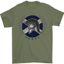 Scotland Bodybuilding Gym Training Scottish Mens T-Shirt 100% Cotton Military Green