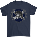 Scotland Bodybuilding Gym Training Scottish Mens T-Shirt 100% Cotton Navy Blue