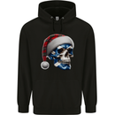 Scotland Christmas Skull Xmas Scottish Flag Biker Childrens Kids Hoodie Black