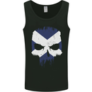 Scotland Skull Scottish Gym Flag Biker Mens Vest Tank Top Black