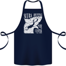 Scuba Diving Dive Center Diver Cotton Apron 100% Organic Navy Blue