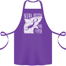 Scuba Diving Dive Center Diver Cotton Apron 100% Organic Purple