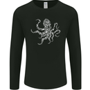 Scuba Diving Octopus Diver Cthulhu Kraken Mens Long Sleeve T-Shirt Black
