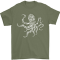 Scuba Diving Octopus Diver Cthulhu Kraken Mens T-Shirt 100% Cotton Military Green