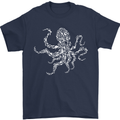 Scuba Diving Octopus Diver Cthulhu Kraken Mens T-Shirt 100% Cotton Navy Blue