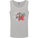 Scuba Diving Santa Funny Christmas Diver Mens Vest Tank Top Sports Grey