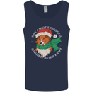 Sheltie Dog Christmas Mens Vest Tank Top Navy Blue