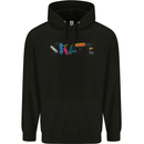 Skate Skateboard Skateboarding Mens 80% Cotton Hoodie Black