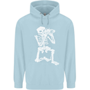 Skeleton Photographer Photography Childrens Kids Hoodie Light Blue