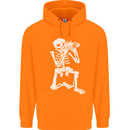 Skeleton Photographer Photography Childrens Kids Hoodie Orange