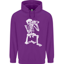 Skeleton Photographer Photography Childrens Kids Hoodie Purple