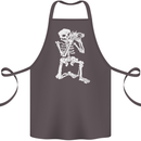 Skeleton Photographer Photography Cotton Apron 100% Organic Dark Grey