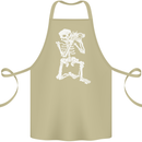 Skeleton Photographer Photography Cotton Apron 100% Organic Khaki