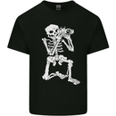 Skeleton Photographer Photography Kids T-Shirt Childrens Black