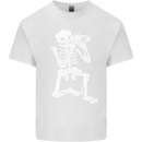 Skeleton Photographer Photography Kids T-Shirt Childrens White