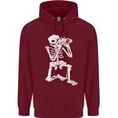 Skeleton Photographer Photography Mens 80% Cotton Hoodie Maroon