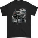 Smokey BBQ Grill Mens Gildan Cotton T-Shirt Black