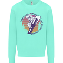 Snowboarding Dont Follow Me Funny Kids Sweatshirt Jumper Peppermint