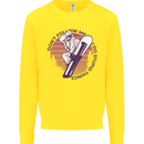 Snowboarding Dont Follow Me Funny Kids Sweatshirt Jumper Yellow
