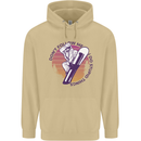 Snowboarding Dont Follow Me Funny Mens 80% Cotton Hoodie Sand