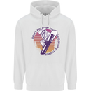 Snowboarding Dont Follow Me Funny Mens 80% Cotton Hoodie White