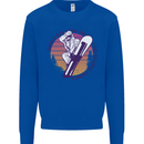 Snowboarding Dont Follow Me Funny Mens Sweatshirt Jumper Royal Blue
