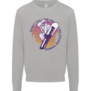 Snowboarding Dont Follow Me Funny Mens Sweatshirt Jumper Sports Grey