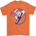 Snowboarding Dont Follow Me Funny Mens T-Shirt 100% Cotton Orange