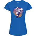 Snowboarding Dont Follow Me Funny Womens Petite Cut T-Shirt Royal Blue