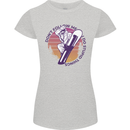 Snowboarding Dont Follow Me Funny Womens Petite Cut T-Shirt Sports Grey