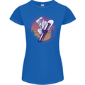 Snowboarding Funny Dont Follow Me Womens Petite Cut T-Shirt Royal Blue