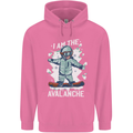 Snowboarding I Am the Avalanche Funny Mens 80% Cotton Hoodie Azelea