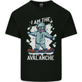Snowboarding I Am the Avalanche Funny Mens Cotton T-Shirt Tee Top Black