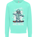 Snowboarding I Am the Avalanche Funny Mens Sweatshirt Jumper Peppermint