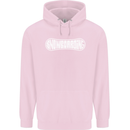 Snowboarding Snow Board Winter Sports Childrens Kids Hoodie Light Pink