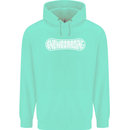 Snowboarding Snow Board Winter Sports Mens 80% Cotton Hoodie Peppermint