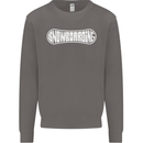 Snowboarding Snow Board Winter Sports Mens Sweatshirt Jumper Charcoal