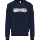 Snowboarding Snow Board Winter Sports Mens Sweatshirt Jumper Navy Blue