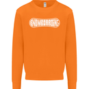 Snowboarding Snow Board Winter Sports Mens Sweatshirt Jumper Orange