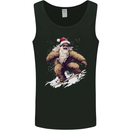 Snowboarding Yeti Christmas Bigfoot Xmas Funny Mens Vest Tank Top Black