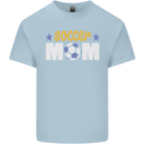 Soccer Mum Mom Kids T-Shirt Childrens Light Blue