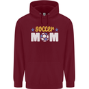 Soccer Mum Mom Mens 80% Cotton Hoodie Maroon