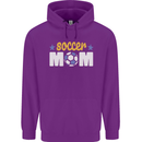 Soccer Mum Mom Mens 80% Cotton Hoodie Purple