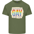 Sounds Gay Im In Funny LGBT Gay Pride Mens Cotton T-Shirt Tee Top Military Green