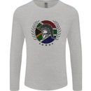 South Africa Bodybuilding Gym Training African Mens Long Sleeve T-Shirt Sports Grey